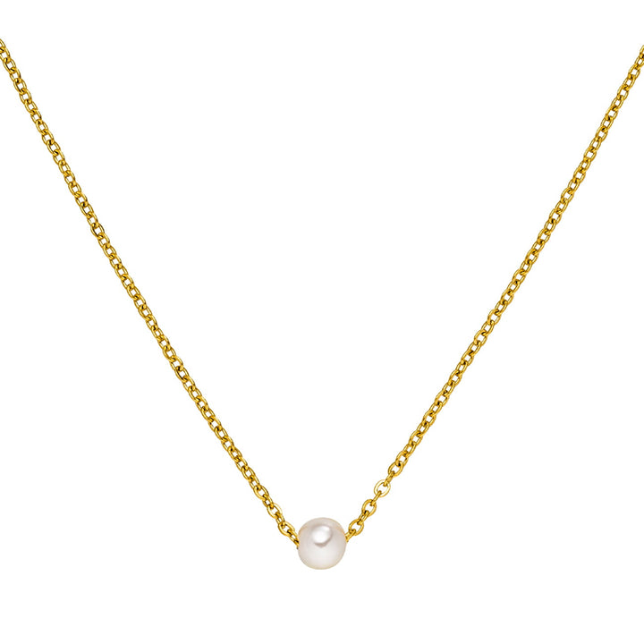 Perlenkette wasserfest 18K vergoldet gold Edelsthal