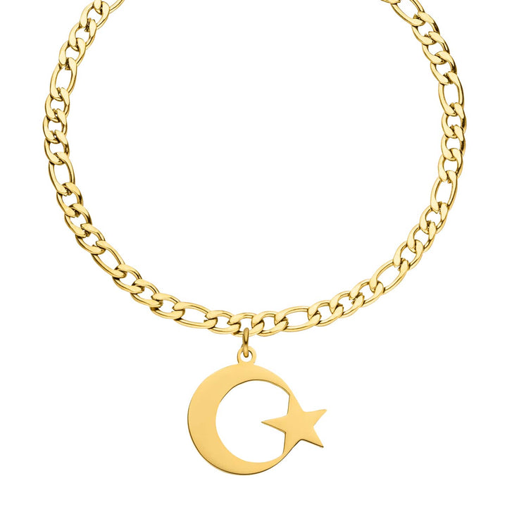 Türkei Armband Türkischer Mond 18K vergoldet