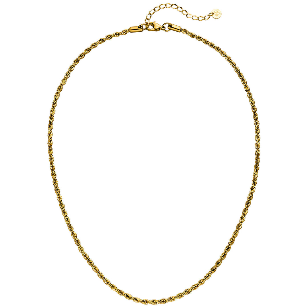 Twist Kette 18K vergoldet Edelstahl wasserfest