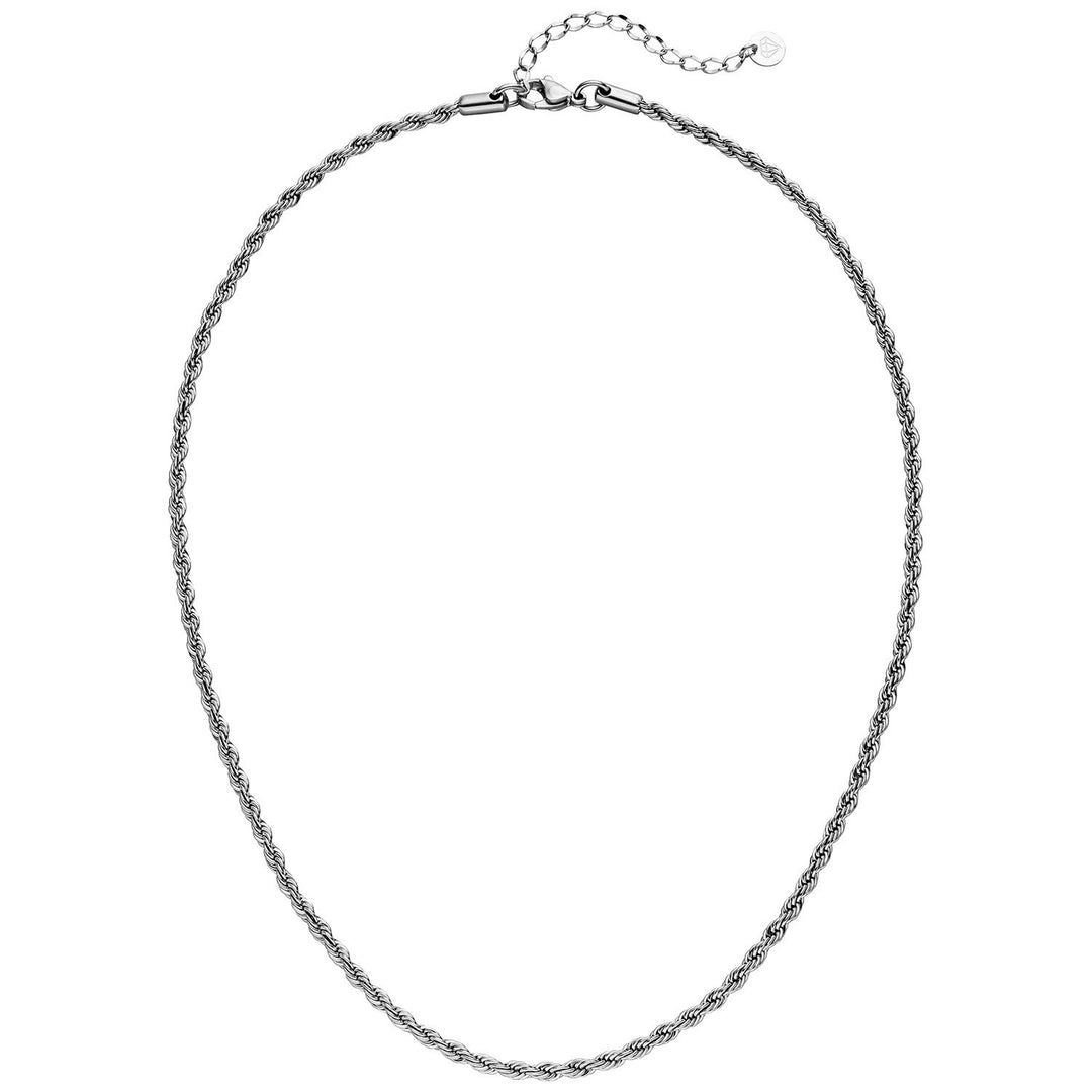 Verdrehte Halskette Silber Twist wasserfest
